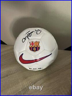 Rivaldo signed offical, original Barcelona training ball