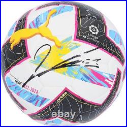 Robert Lewandowski Barcelona Autographed La Liga Puma Soccer Ball