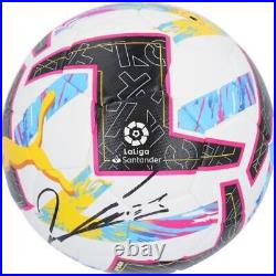 Robert Lewandowski Barcelona Autographed La Liga Puma Soccer Ball