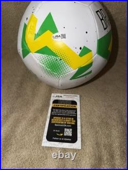Roberto Carlos Signed Official Brazil Soccer Ball World Cup Champion JSA Auth