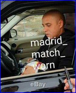 Roberto Carlos signed player issue ball Real Madrid Brazil shirt Zidane Ronaldo