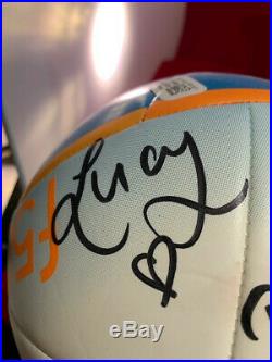 Rod Stewart Authentic Signed Soccer Ball with back up singers signatures also