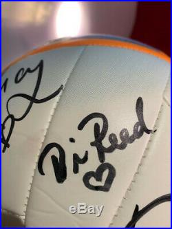 Rod Stewart Authentic Signed Soccer Ball with back up singers signatures also