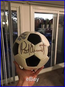 Rod Stewart Autographed Soccer Ball 100% Authentic