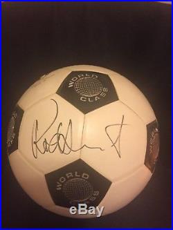 Rod Stewart Autographed Soccer Ball 1989 Philadelphia, PA Concert Authentic