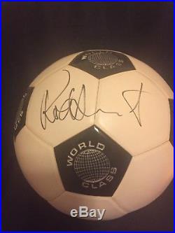 Rod Stewart Autographed Soccer Ball 1989 Philadelphia, PA Concert Authentic