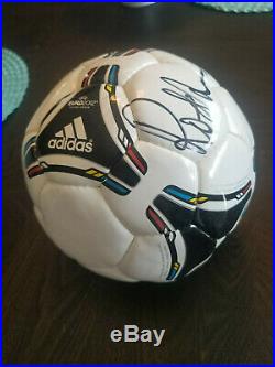 Rod Stewart Autographed Soccer Ball And Concert Ticket