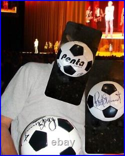Rod Stewart Autographed Soccer Ball Signed Rod Stewart Ball from concert