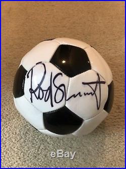 Rod Stewart Autographed Soccer Ball from Las Vegas show 2014