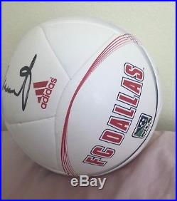 Rod Stewart Autographed Soccer Ball from concert at Sugar Land, Tx on 8/12/17