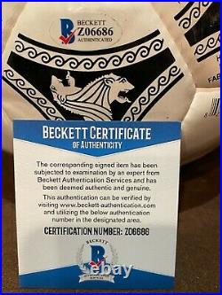 Rod Stewart Autographed Unique Adidas Soccer Ball Beckett Coa