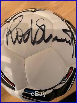 Rod Stewart Signed Autographed Soccer Ball