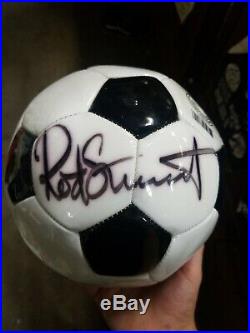 Rod Stewart Signed Autographed Soccer Ball collectable