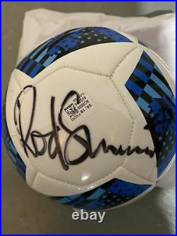 Rod Stewart Signed Soccer Ball Las Vegas 2017