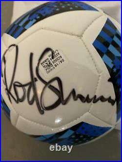 Rod Stewart Signed Soccer Ball Las Vegas 2017