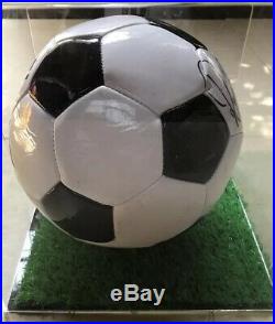 Rod Stewart Soccer Ball Football Signed/w Case