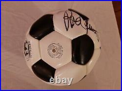 Rod Stewart autographed Signed soccer ball Mitre Nova