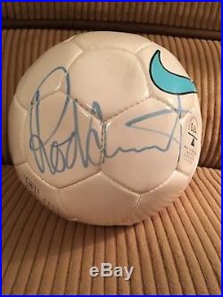 Rod Stewart autographed soccer ball