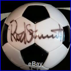 Rod stewart Signed Soccer Ball Football