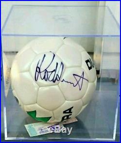 Rod stewart autographed soccer ball