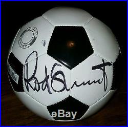 Rod stuart autographed soccer ball