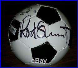 Rod stuart autographed soccer ball