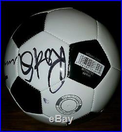 Rod stuart autographed soccer ball