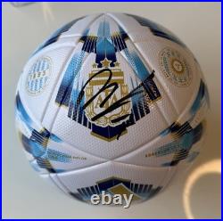 Rodrigo De Paul Argentina Autographed National Team Soccer Ball Beckett BAS COA
