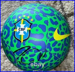 Rodrygo Goes Signed Brazil Soccer Ball With Exact Proof RODRYGO