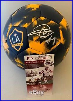 Romain Alessandrini signed Full Size LA Galaxy Logo Soccer Ball Los Angeles JSA