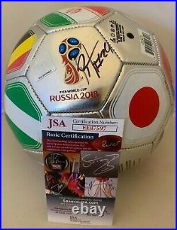 Roman Torres Seattle Sounders signed 2018 World Cup F/S Soccer Ball Panama JSA