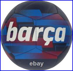 Ronaldinho Barcelona Autographed Logo Soccer Ball Fanatics Authentic Certified