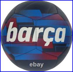 Ronaldinho Barcelona Autographed Logo Soccer Ball Fanatics Authentic Certified
