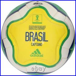 Ronaldinho Brazil Autographed Logo Soccer Ball Fanatics Authentic Certified