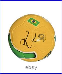 Ronaldinho Gaucho Autographed Signed Soccer Ball Brazil Barcelona Milan JSA COA