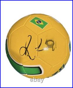 Ronaldinho Gaucho Autographed Signed Soccer Ball Brazil Barcelona Milan JSA COA