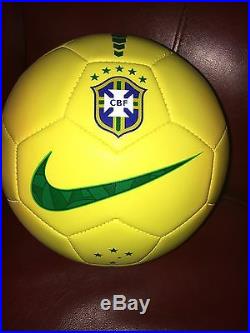 Ronaldinho Guacho Signed Brazil Nike Soccer Ball With Exact Proof Very Rare