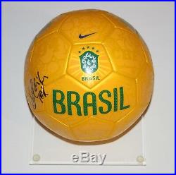 Ronaldinho Hand Signed Authentic Nike Brazil Soccer Ball with PSA COA, Barcelona