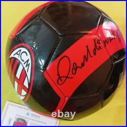 Ronaldinho Signed Autographed AC Milan Ball Official with COA