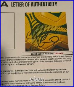 Ronaldinho Signed Autographed Brazil Soccer Ball JSA LOA