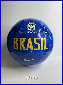 Ronaldinho Signed Brazil Soccer Ball Size 5 BAS J97409