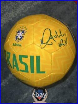 Ronaldinho Signed Official Brazil Soccer Ball Legend Barca FC Beckett