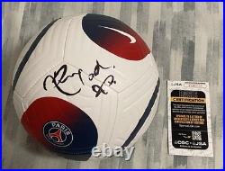Ronaldinho Signed Official Paris Saint-Germain Soccer Ball Legend Brazil JSA COA