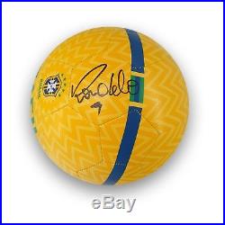 Ronaldo de Lima Signed Brazil Football Autographed Soccer Ball