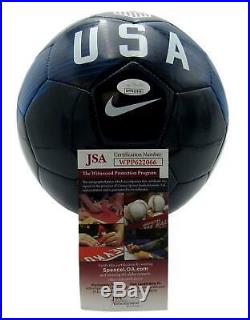 Rose LaVelle USA Women's Soccer Team Signed Nike Blue Soccer Ball JSA 145814