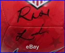 Rose LaVelle USA Women's Soccer Team Signed Nike Red Soccer Ball JSA 145815