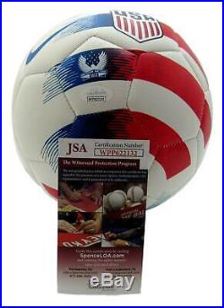 Rose LaVelle USA Women's Soccer Team Signed Nike Striped Soccer Ball JSA 145816