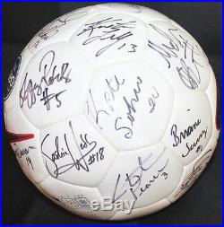 SIGNED 1999 US WOMEN'S WORLD CUP TEAM SOCCER BALL MIA HAMM CHASTAIN PEARCE COA