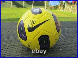 SIGNED Nike T90 Tracer Premier League 2010/11 Winter Match Ball Replica