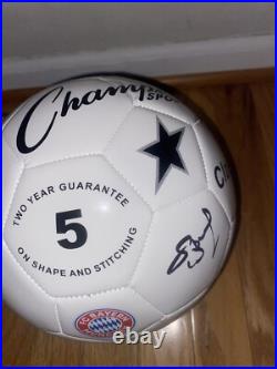 Sadio Mane Signed Bayern Munich Fc Logo Full Size Soccer Ball Exact Proof Coa